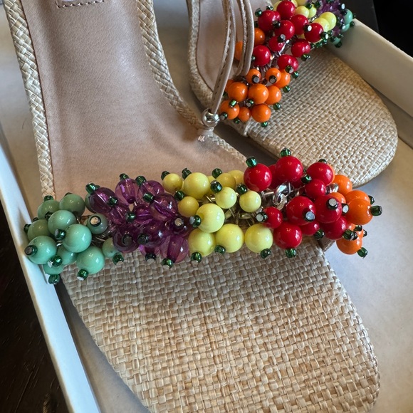Rainbow pride fun bead sandals Chelsea & Violet - Picture 2 of 4